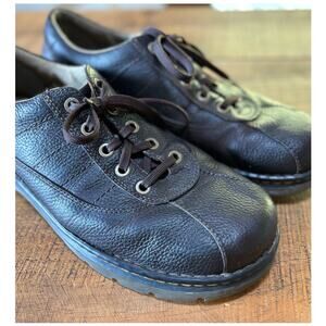 Mens Dr. Martens John Brown Casual Lace Up Oxford Leather Shoes Size 13